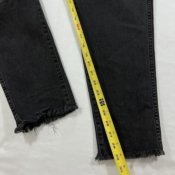 MADEWELL 10” High Rise Skinny Black Jean Size 36 Button Fly Fray Hem AA590 - Picture 13 of 13